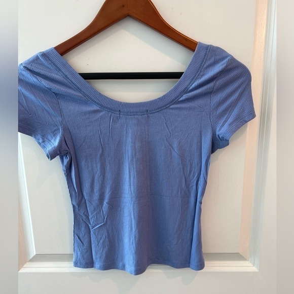 NWT Lulus Short Sleeve Ribbed Rounded Neckline Size S - Picture 6 of 10